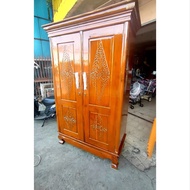 lemari kayu jati 2 pintu