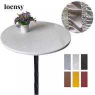 Ioensy Wateproof Table Cover Anti-slip Fitted Tablecloth with Polyester Backing  to 120cm/48inch Dia