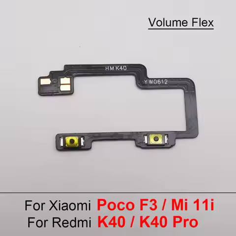 1pc For Xiaomi Poco F3 / Mi 11i / Redmi K40 / K40 Pro Volume Up Down Key Side Button Switch Flex Cab