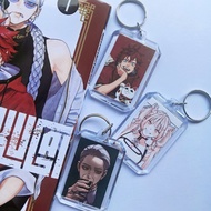 GANTUNGAN KEYCHAIN GOKURAKUGAI MANGA BAG/ 4.1cm x 5.8cm