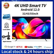 4K UHD Google TV Android TV 32 Inch 43 Inch 55 Inch Smart TV Netflix Youtube Google Play Prime Video