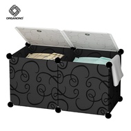 Organono Multipurpose DIY Durable Laundry Stackable Basket Space Saver Organizer Cabinet Storage Box