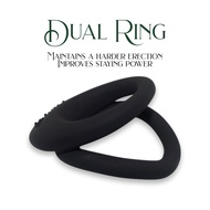 Silicone Dual Penis Ring, Longer, Harder, Stronger, Erection, Cock Sleeve Sex Toy for Adult Male SX14050