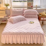 Skin-friendly Cotton-like Texture Cadar Pengantin Patchwork Beautiful Princess Style Bed Skirt High 