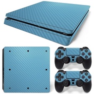 PlayStation 4 Slim Carbon Stickers PS4 Decal Cover (Console + Two Controllers)