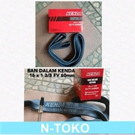 KENDA INNER TYRE 16 x 1 3/8 FV PRESTA VALVE - 60mm Bicycle Spare Parts