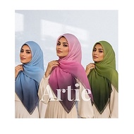 Tudung Bawal 2 Tone Bidang 45'' Premium Cotton Voile  / Tudung Bawal Square Lembut / Hijab Premium /