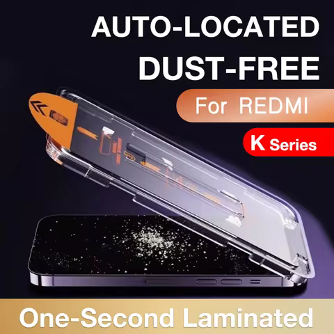 For Redmi K70 K70e K60 K60e K50 K40 K30 K20 Pro Plus K30i Tempered Glass Screen Protector Easy Insta