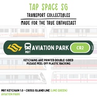 Aviation Park MRT Station Keychain