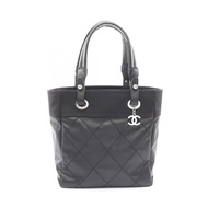 【二手】香奈兒 (Chanel) CHANEL 托特包 Paris Biarritz PM A34208 黑色 PVC 塗層帆布皮革 Paris Biarritz 托特包 PM 女士二手 A