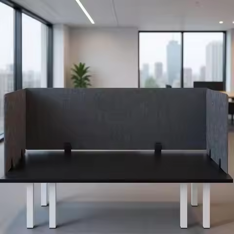 Acoustic Desk Dividers for Enhanced Privacy and Noise Reduction (60x16, 24x16)