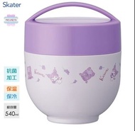 日本直送 日本名牌 Skater Sanrio Kuromi 紫色 真空不銹鋼保溫抗菌飯壺 lunch box（容量約540ml） #C202309050 (現貨)
