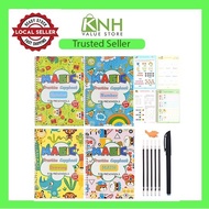 4 Books + Pen Large Magic Practice Book Set