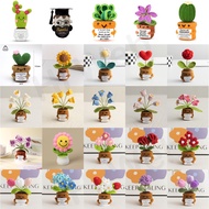 Knitted flower, hand woven flower plush toys crochet hooks, teacher day gifts ideas