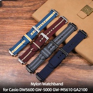Gelang Jam Nilon Diubahsuai Untuk Casio G-shock Ga110/100/120 Gm/ga2100 Dw-5600 Gw-b5600 Gw-m5610 Ta