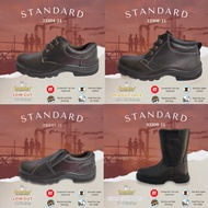 FRONTIER Men's Safety Shoes - Low/Mid Cut Laced Black SIRIM JKKP DOSH Certified Safety Boots