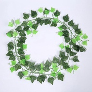 1pcs 210CM Artificial Fake Vine Ivy Plant Silk Green Leaf Artificial Leaves for Festival Wedding Par
