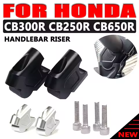 Motorcycle Handlebar Riser Up Backs Moves Bracket Kit Handle Bar Riser Mount Clamp For Honda CB300R 