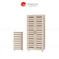[INNDESIGN.SG] SF119B 2 Doors Tall Shoe Cabinet (Fully Assembled and Free Delivery)