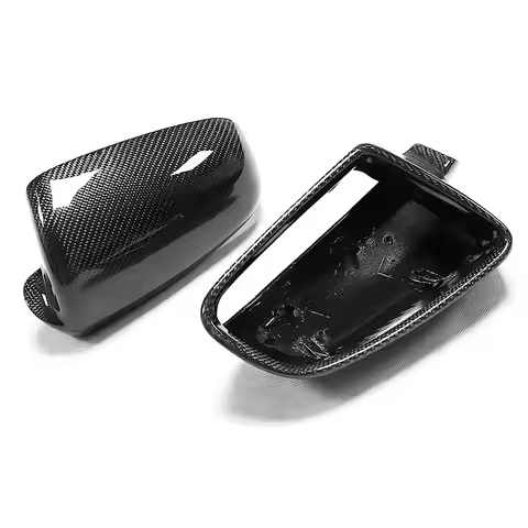 Real Carbon Fiber Replacement Mirror Cover Cap For Audi B7 04-08 A3 8L / 2006 S3 / 04-08 A4 / 05-08 
