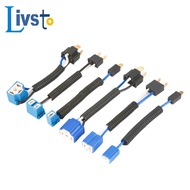 LIVSTO 1 pcs H1H7H4 car and motorcycle light bulb holder male and female plug-in car  plug socket