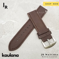 Leather Strap Tali Jam Tangan Kulit Strap Coklat Tua KAULANA A51 A52 not seiko mvmt Asli Original Keren 2021 Pria Wanita 20mm 22 24 26 mm korea smartwatch