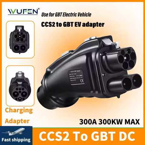 WUFEN CCS2 charging GBT DC adapter 300KW 300A DC EV Charger Connector Electric Vehicle Ccs2 To Gbt A