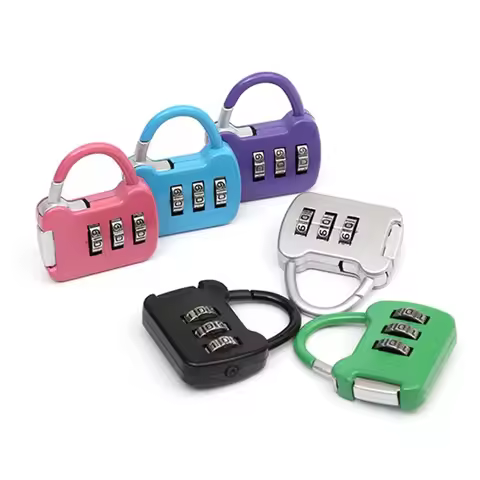 1PCS Color Mini Password Padlock Trolley Case Password Lock Student Dormitory Cabinet Password Lock 