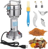 150g Electric Grain Mill Grinder, 750W Stainless Steel Dry Cutter Powder Machine, 25000 RPM Countert
