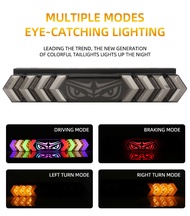 12v /24vLampu Belakang Devils Eye RGB Tujuh Warna Lampu Berjalan Lampu Sein Truk Truk Pikap Lampu Re