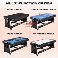 Multi-Function Turned 4 In 1 7-Ft Pool Table Billiard Blue/Green Table/Air Ball Pool  Multifunctiona