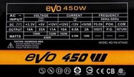 @淡水無國界@ 電源供應器 EVO 450W 全新 盒裝 黑化 超靜音 飆速 電競 POWER 電源 450瓦