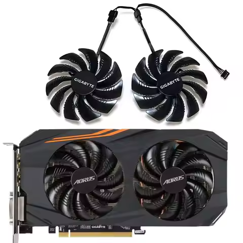 NEW 88MM 4PIN T129215SU PLD09210S12HH Aorus RX 580、P106-100 Gpu Fan，For Gigabyte Aorus RX 580 、 RX 5