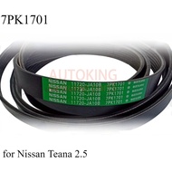 Fan Belt 11720-JA10B for Nissan Teana 2.5 - 7PK1701 ( 7PK1700 / 7PK1705 )