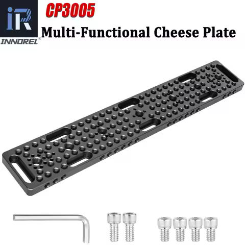 INNOREL CP3005 30*5cm Multi-Functional Cheese Plate,Switching Mounting Plate with Built-in ARRI Loca