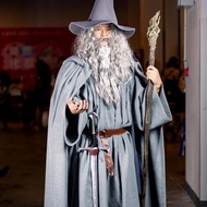 Ready Stock Ring King Hobbit cos Costume Gandalf Gandalf Gandalf Halloween Cosplay Costume