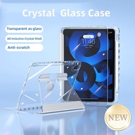360°Rotating Crystal Acrylic Case For iPad A16 2025 Air 11-M3(2025)Air 13-M3(2025)