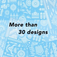 Henna Mudah White Henna Sticker Inai Putih Waterproof Temperory Lace Henna Lace