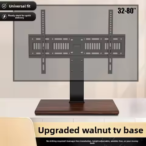 Universal Desktop LCD TV Base Monitor Stand Fit 32 37 40 43 50 55 65 75 Inch Television Replacement 