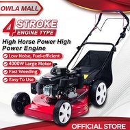 4 Stroke Gasoline Grass Trimmer Garden Field Mesin Rumput 4000W Hand Push Lawn Mower Mesin Potong Ru