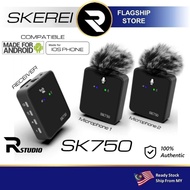 Skerei SK750® Wireless Lavalier Microphone Professional Vlogging Telephone Live Noise Reduction Mic