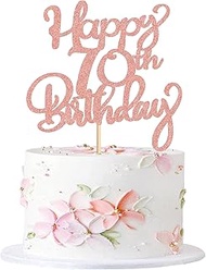 3PCS Happy Birthday 70th Cake Topper Happy Cheers 70th Cake Topper 70th Birthday Cake Topper Happy 7