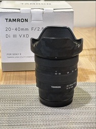 Tamron 20-40mm F2.8 Di III VXD 騰龍鏡頭 （Sony E-mount)