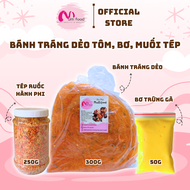 Combo Bánh Tráng Dẻo Tôm Bơ Muối Tép Hành Phi 600G MULTIFOOD