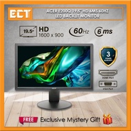 Acer E200Q 19.5" HD (1600 x 900) 6ms 60Hz LED Backlit Monitor (VGA,HDMI)