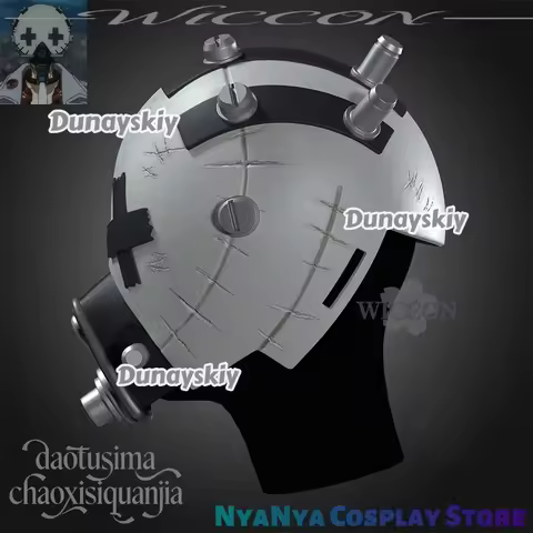 Enjin Full Face 3D Polylactic Acid Mask Props GACHIAKUTA Anime Manga Cosplay Accessories Terrifying 