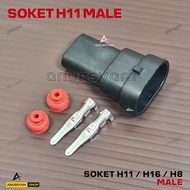 H11 Male Light Socket - H11 Socket H16/ H8 Men's/
