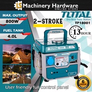TOTAL TP18001 800Watt/0.8KW Petrol Generator - 6 Months Warranty