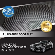 MERCEDES S-CLASS S63 W222 ( 2014 - 2019 ) Karpet Bonet Kulit PU PREMIUM QUALITY PU Leather Boot Carp