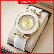 DQG Rhinestone Ladies Watch Fashion Silicone Band Women Quartz Wrist Watches（Without Box）
